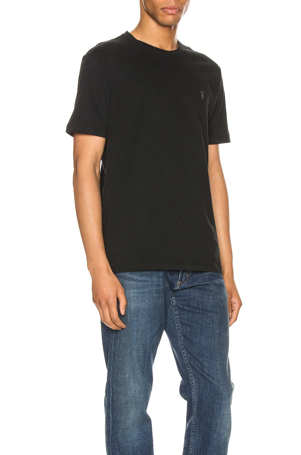 ALLSAINTS Brace Tonic Crew Tee - Jet Black