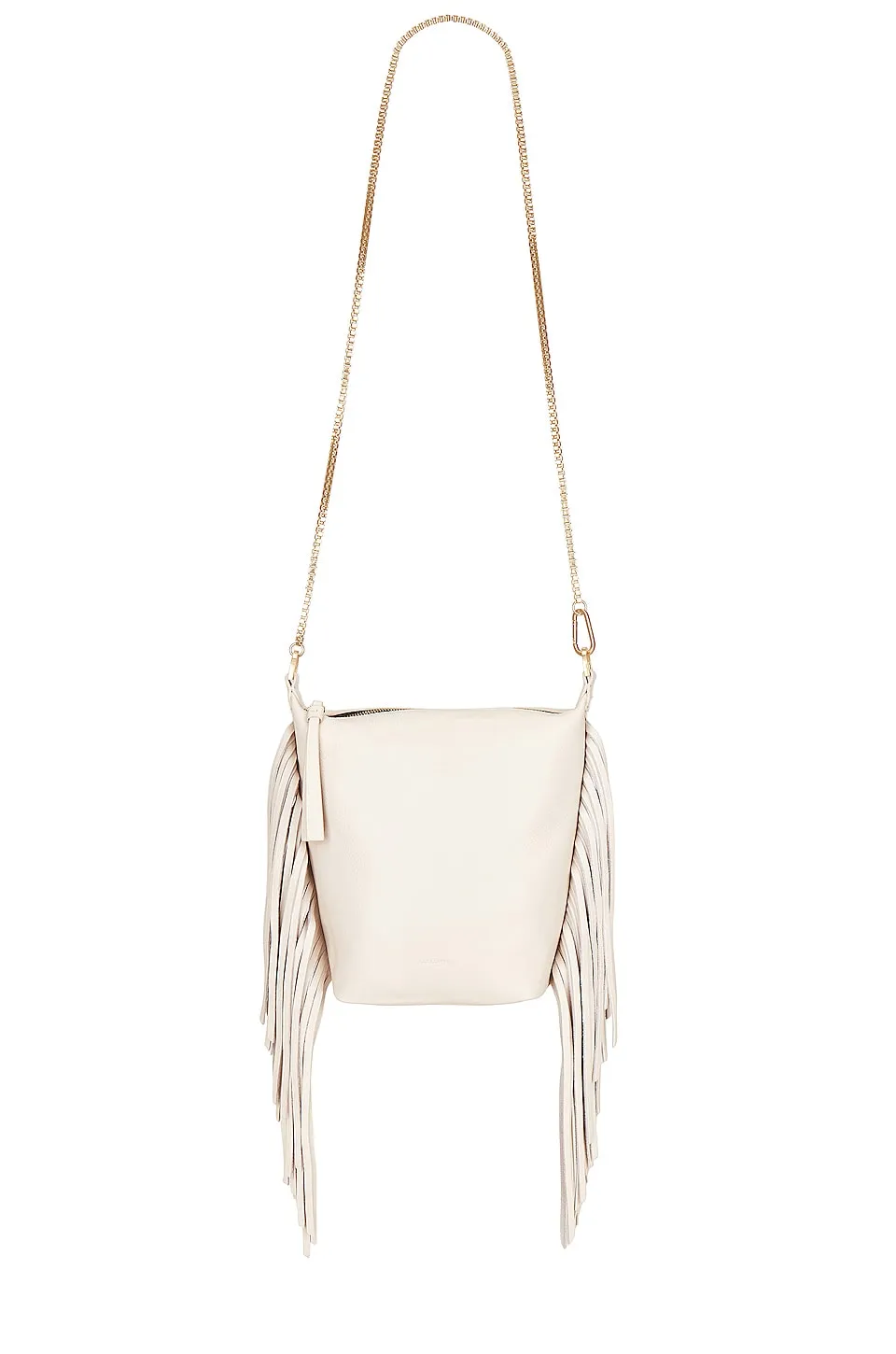 ALLSAINTS Evaline Fringe Crossbody, white