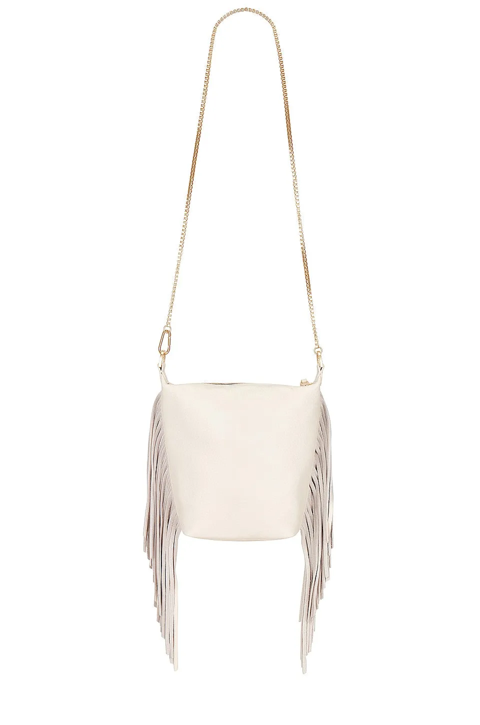 ALLSAINTS Evaline Fringe Crossbody, white