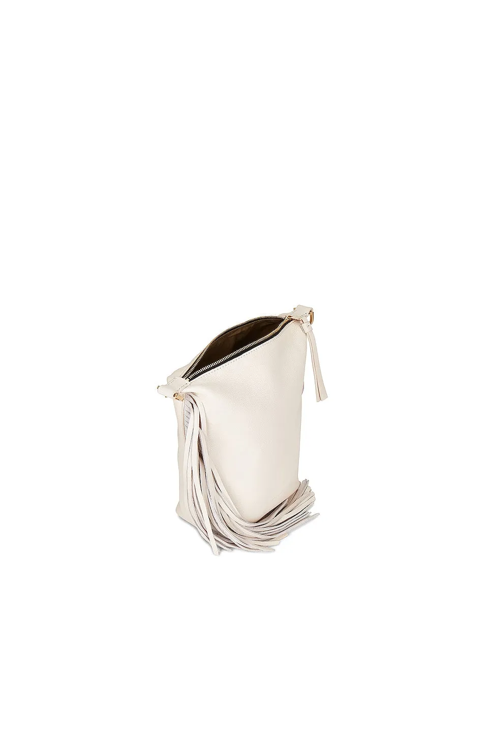 ALLSAINTS Evaline Fringe Crossbody, white