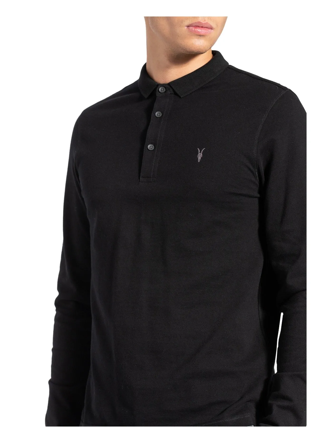 ALLSAINTS Piqué REFORM polo shirt, black