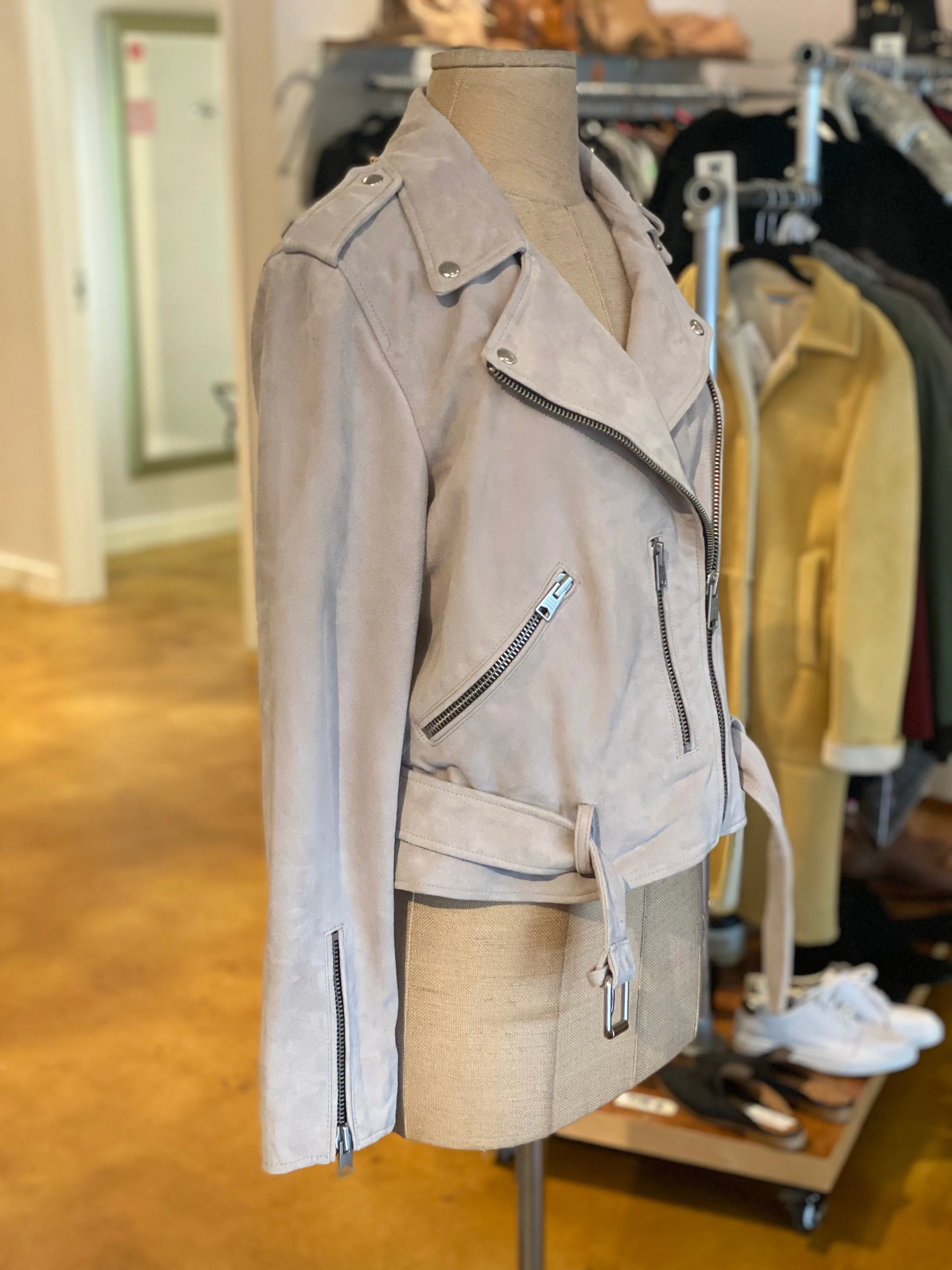 ALLSAINTS Suede Balfern Biker Jacket