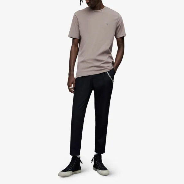 Allsaints Tonic Cotton Jersey Crew Tee, Gray