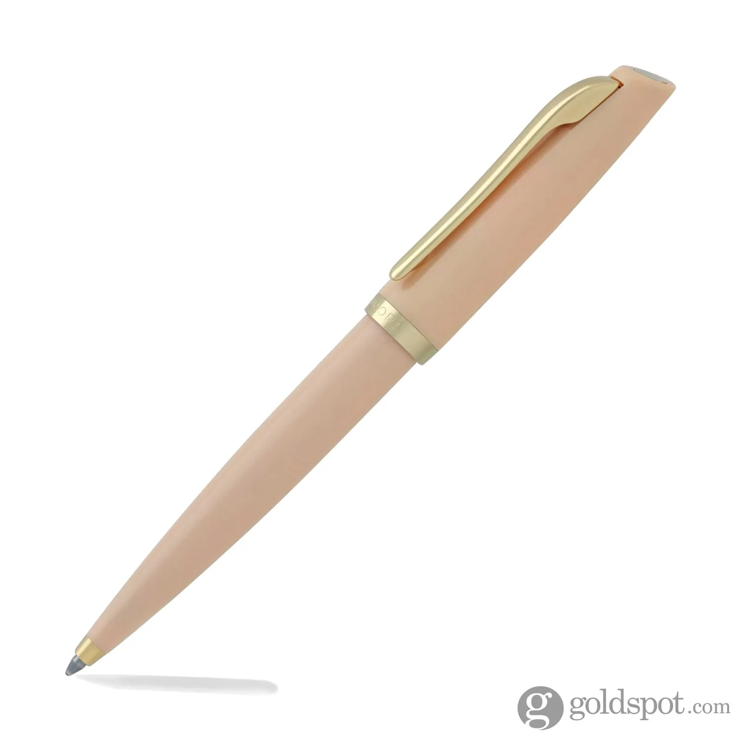 Aurora Style Gemstone Ballpoint Pen in Rose Quartz