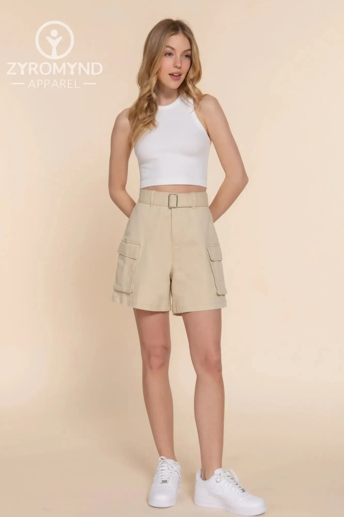 Belted Cargo Shorts