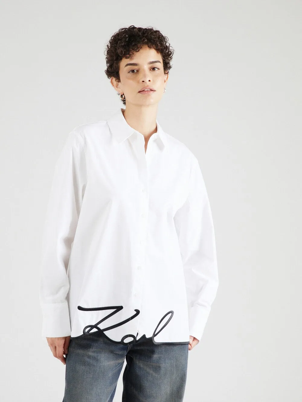 Blouse Karl Lagerfeld, white