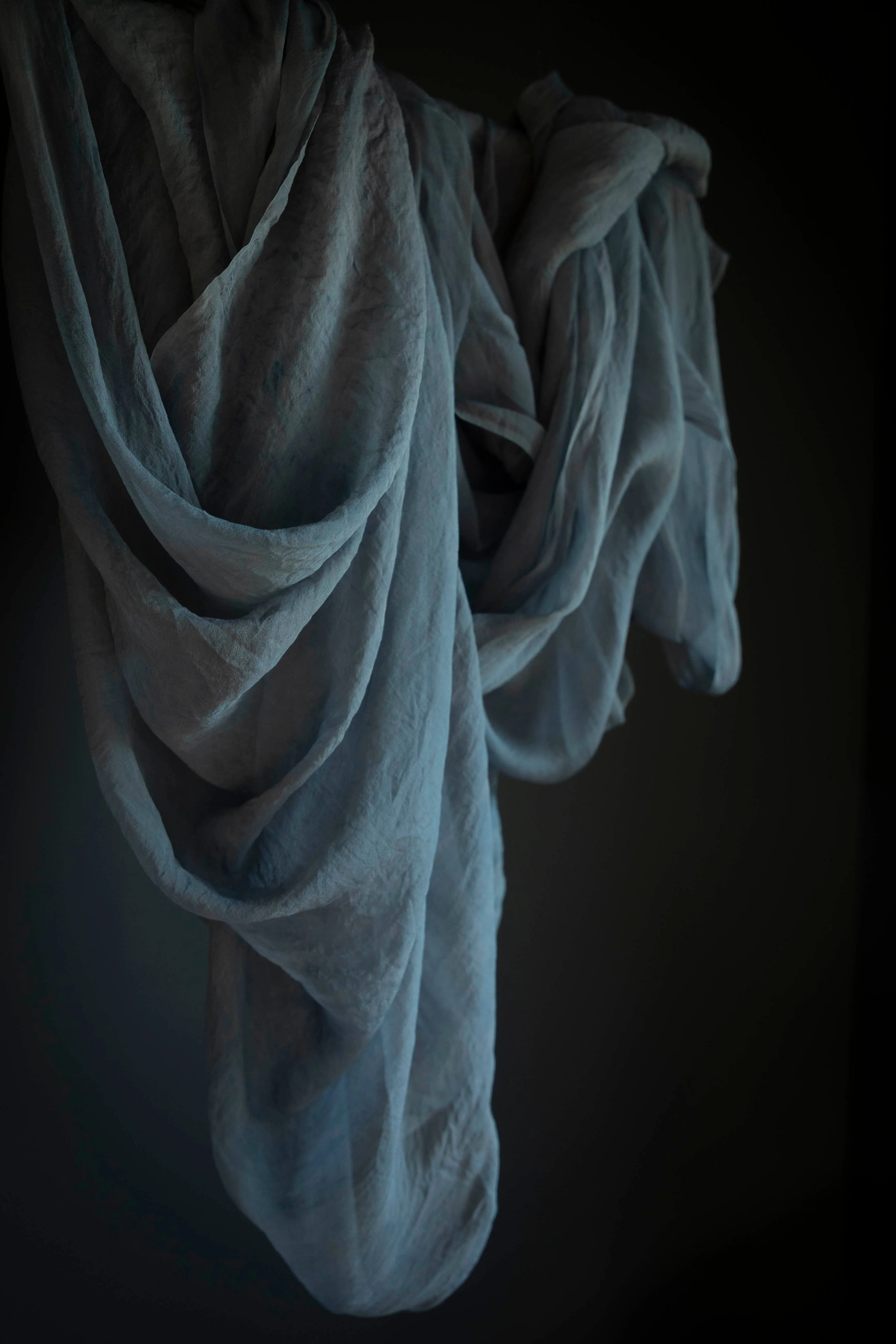 Blue Slate {Sheer Silk Runner}