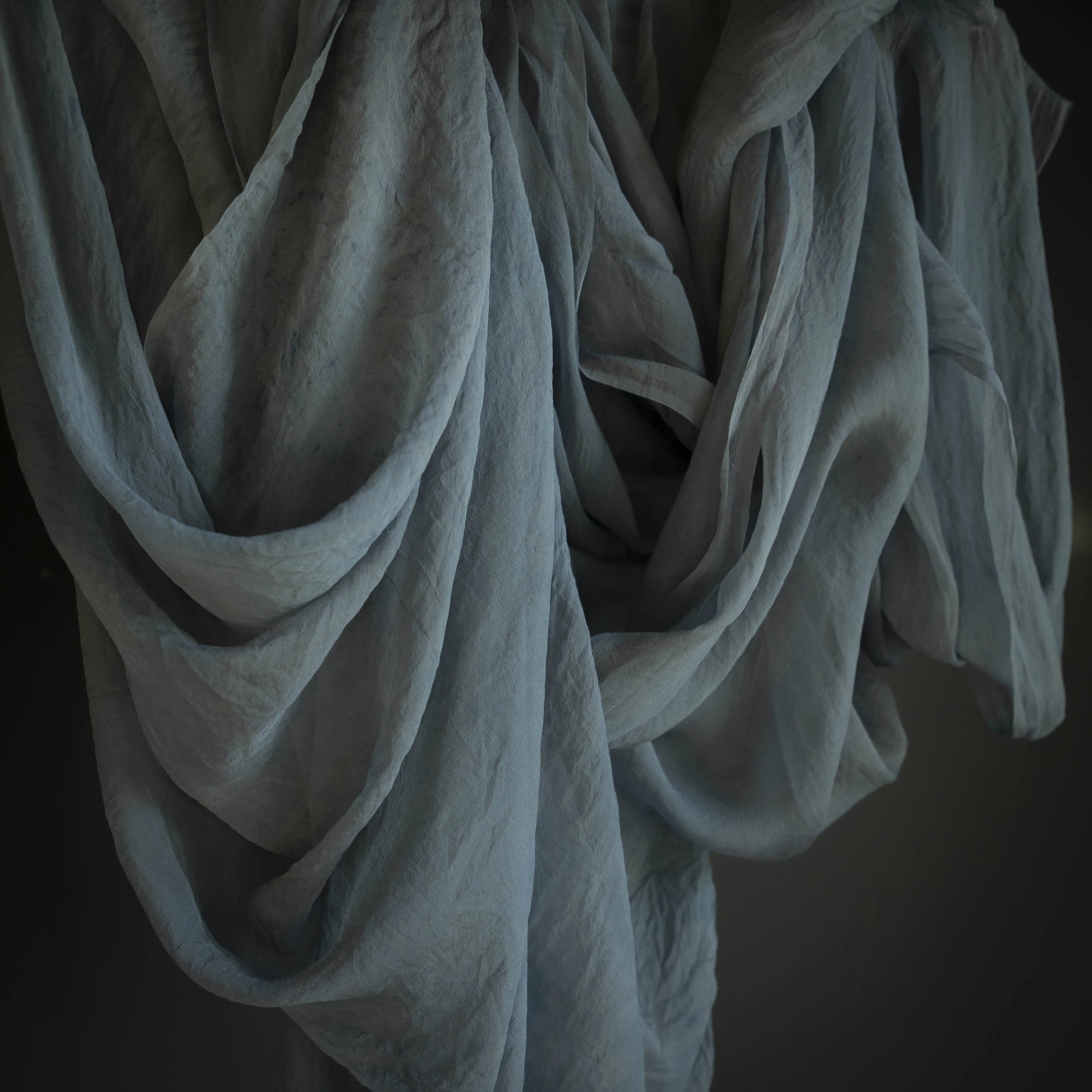 Blue Slate {Sheer Silk Runner}