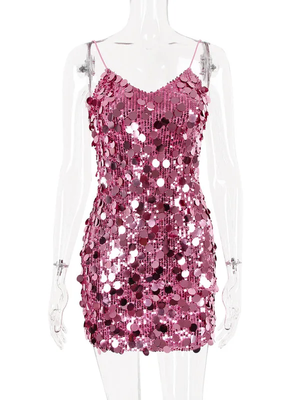 Cami Shine Sequin Mini Dress