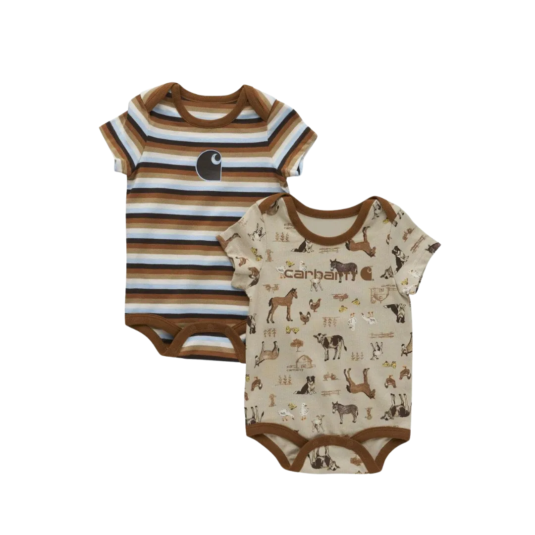 Carhartt Kid's Short Sleeve Farm Infant Set Bodysuit