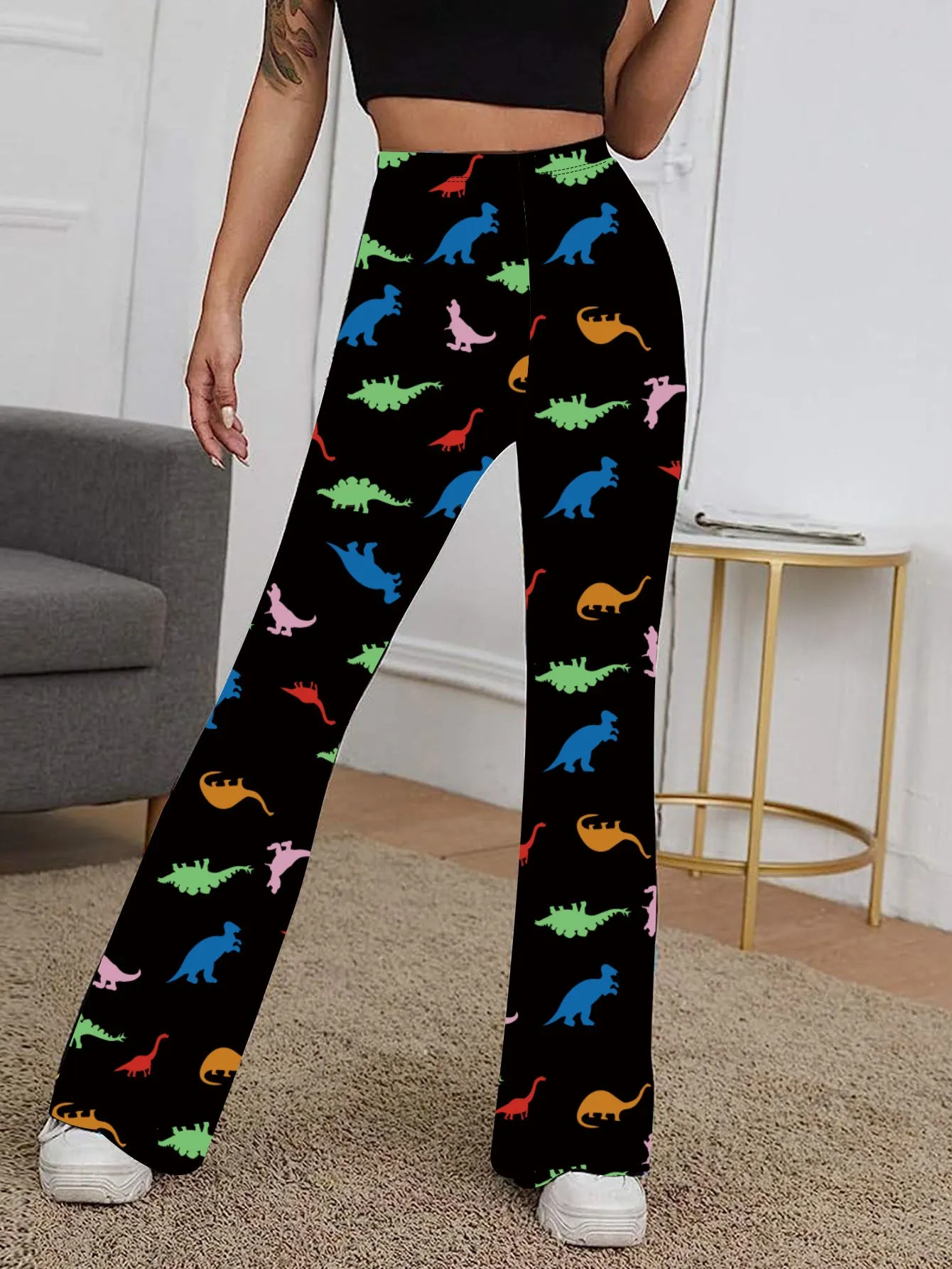 Dinosaur Boot Cut Yoga Pants