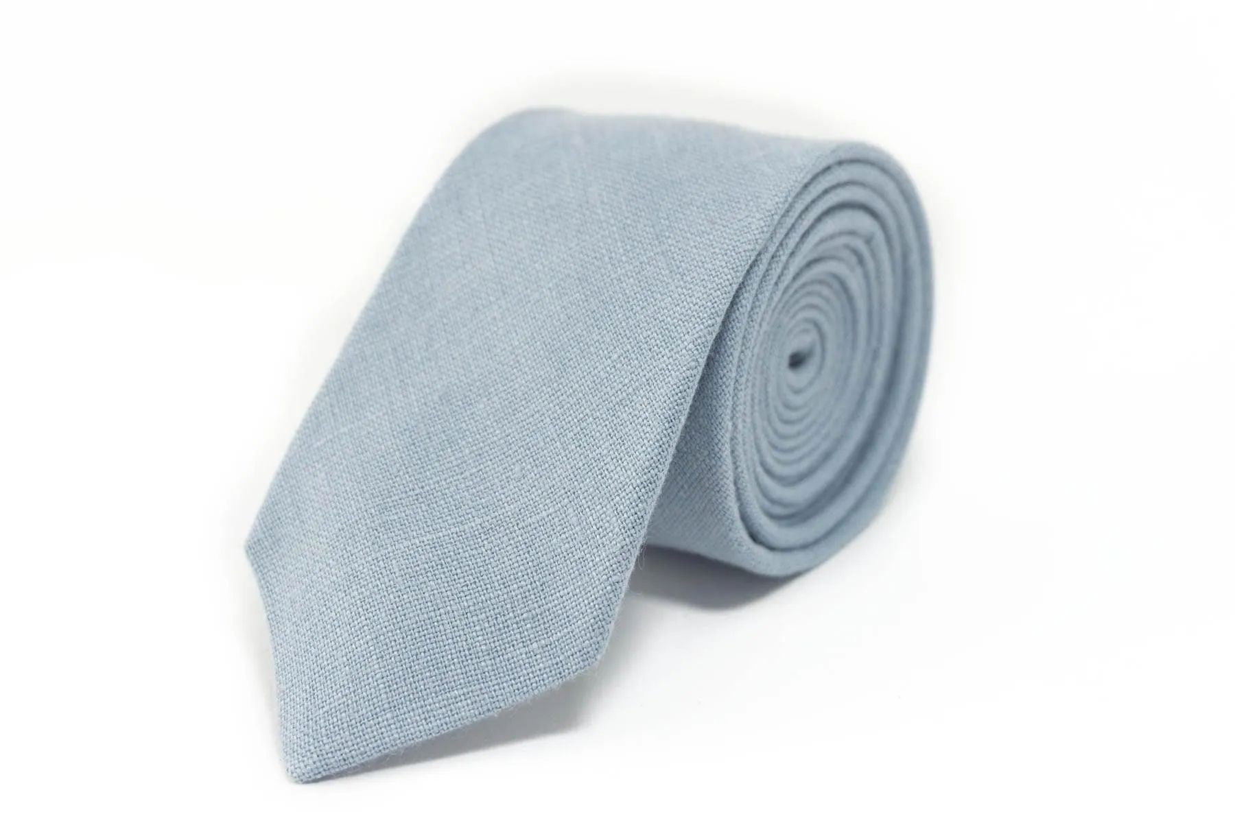 Dusty Blue Necktie for Men | Perfect for Weddings and Special Occasions