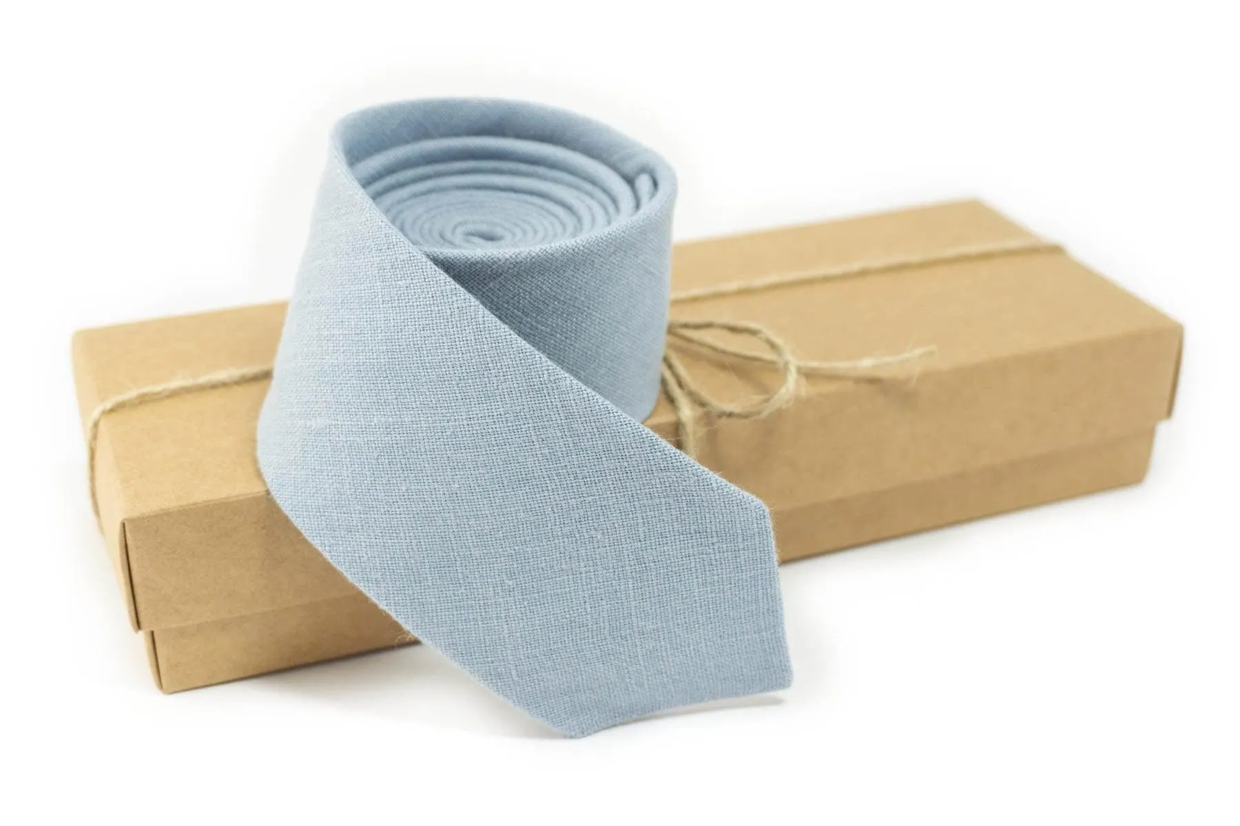 Dusty Blue Necktie for Men | Perfect for Weddings and Special Occasions