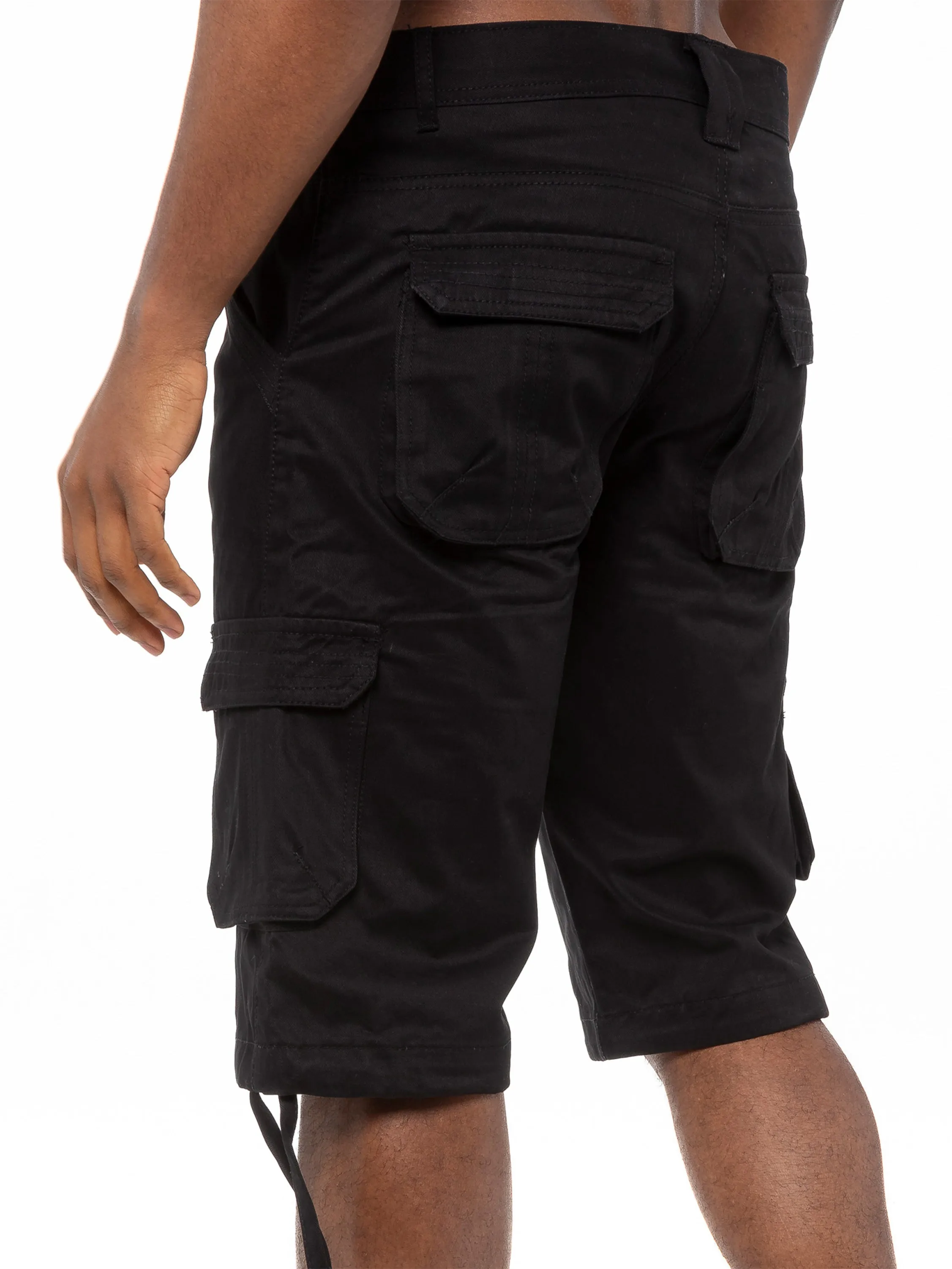 Enzo Mens Cargo Combat Shorts  | Enzo Designer Menswear