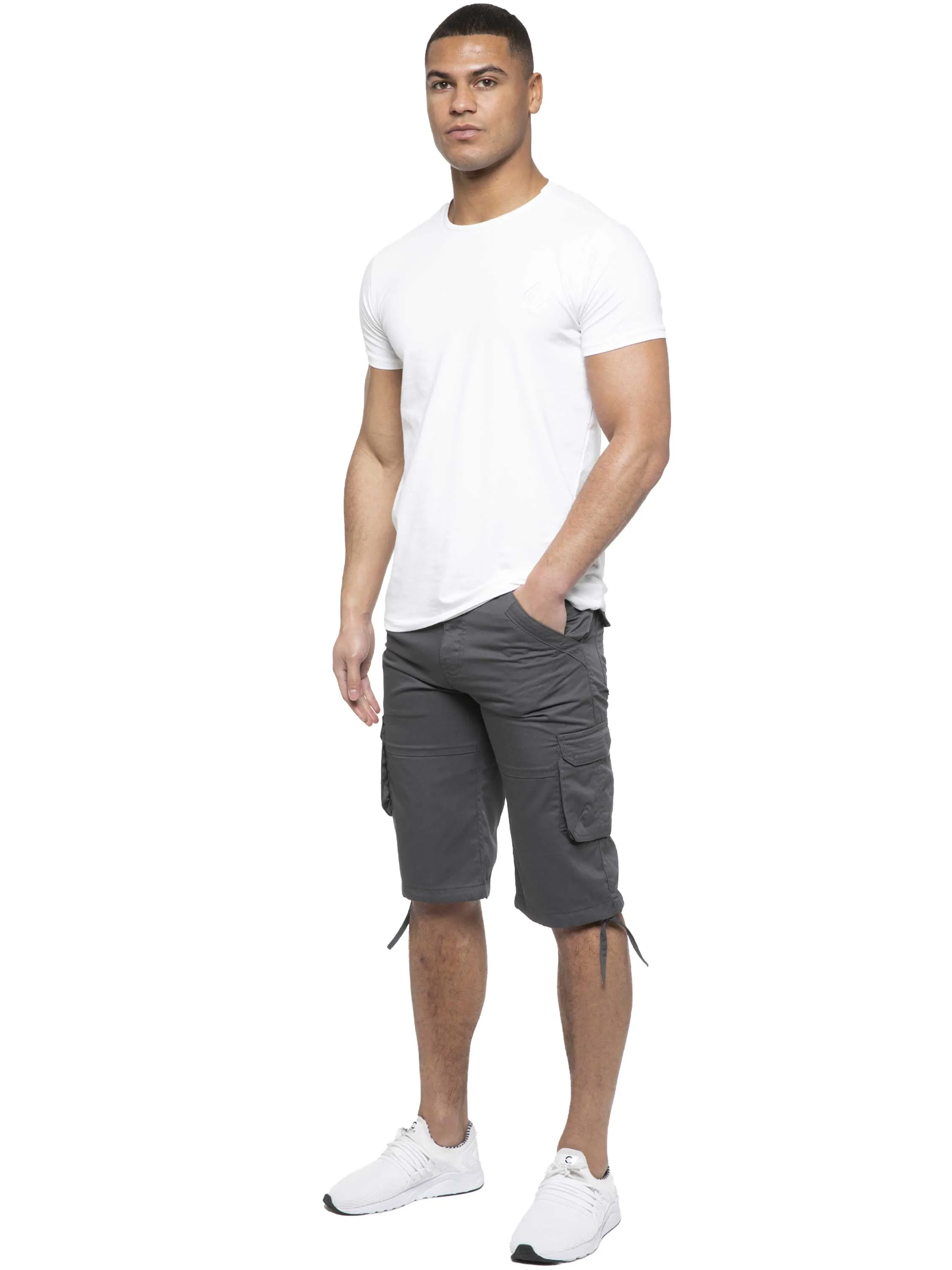 Enzo | Mens Cargo Combat Shorts