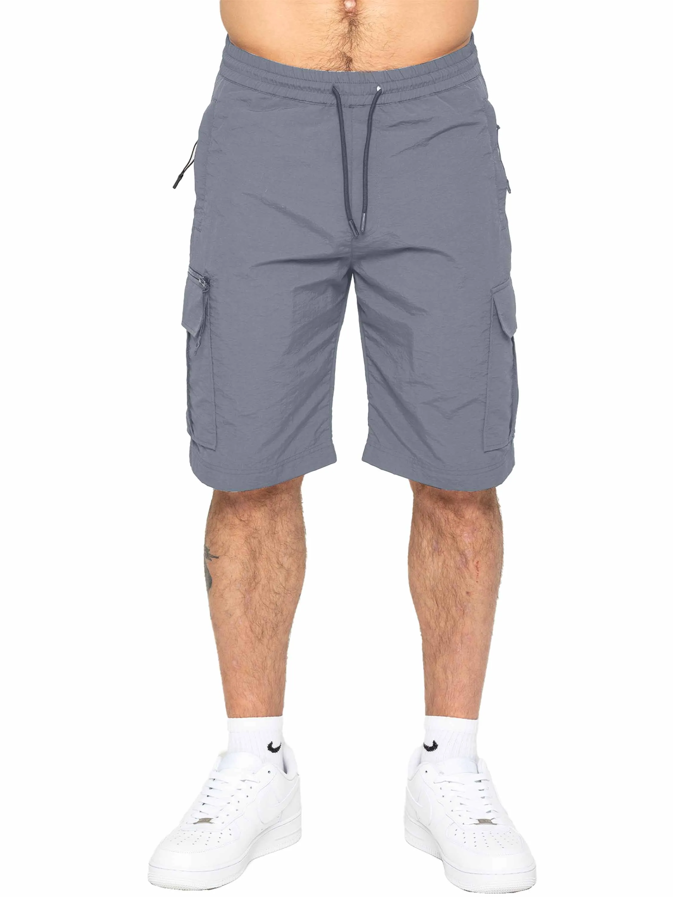 Enzo | Mens Poly Cargo Shorts