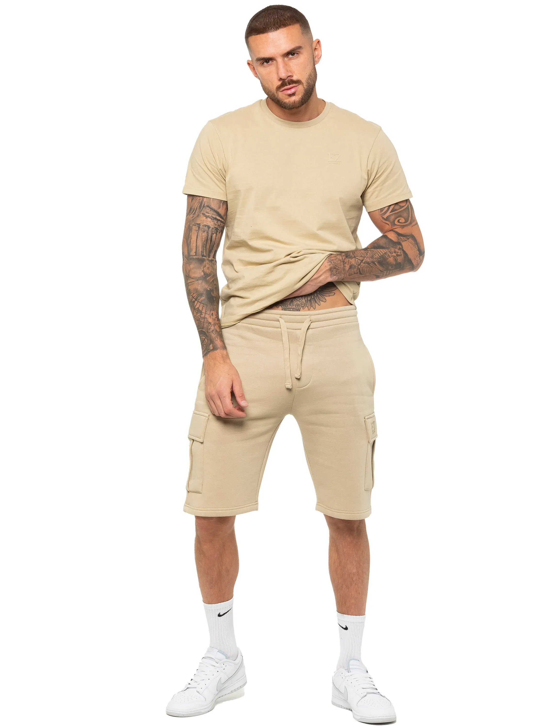 Enzo | Mens T-Shirt Tracksuit Set With Shorts