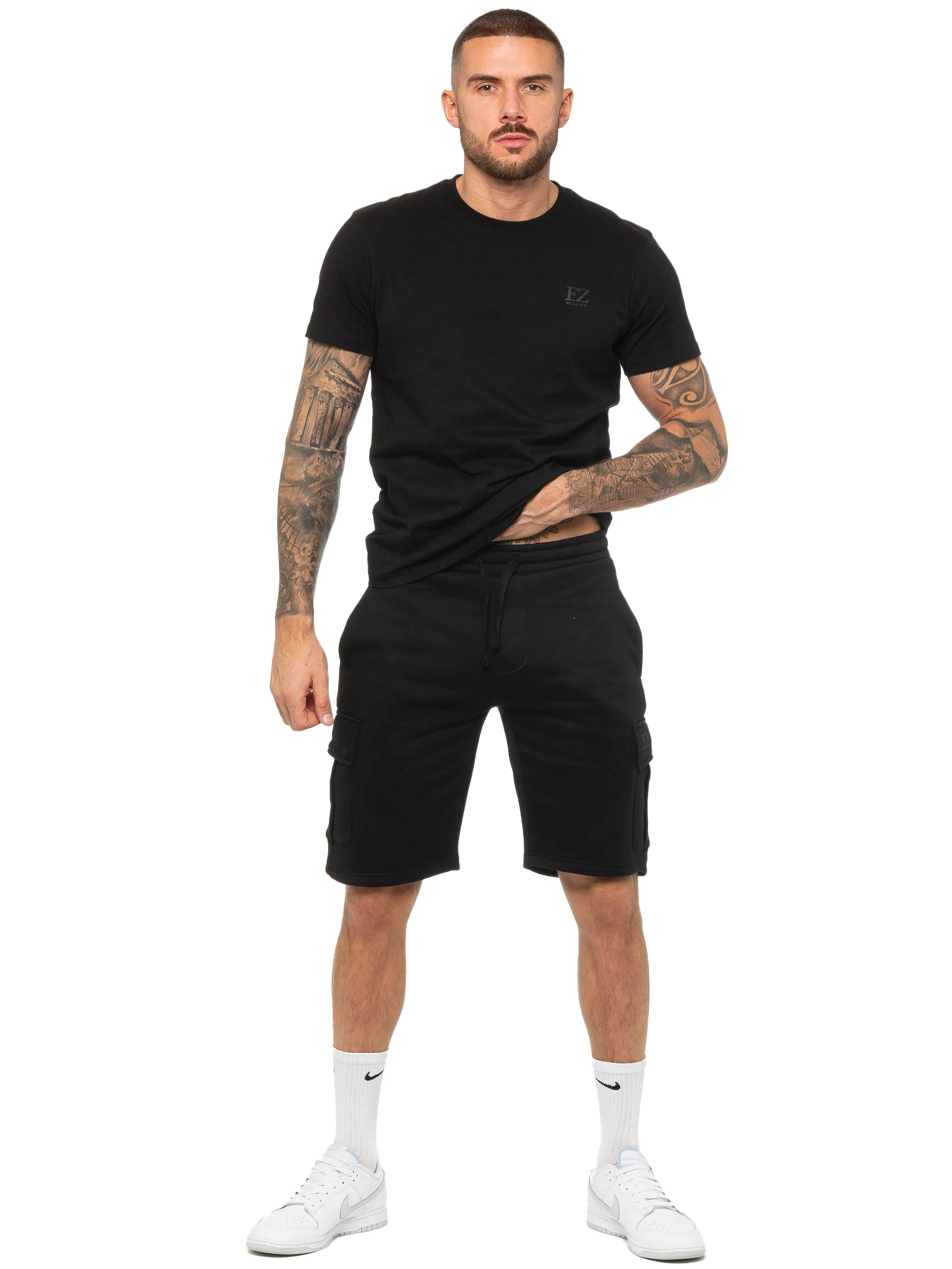 Enzo | Mens T-Shirt Tracksuit Set With Shorts