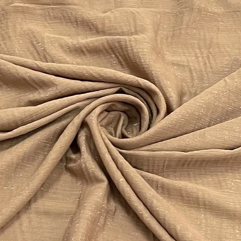 Exclusive Golden Solid Shimmer Chiffon Fabric