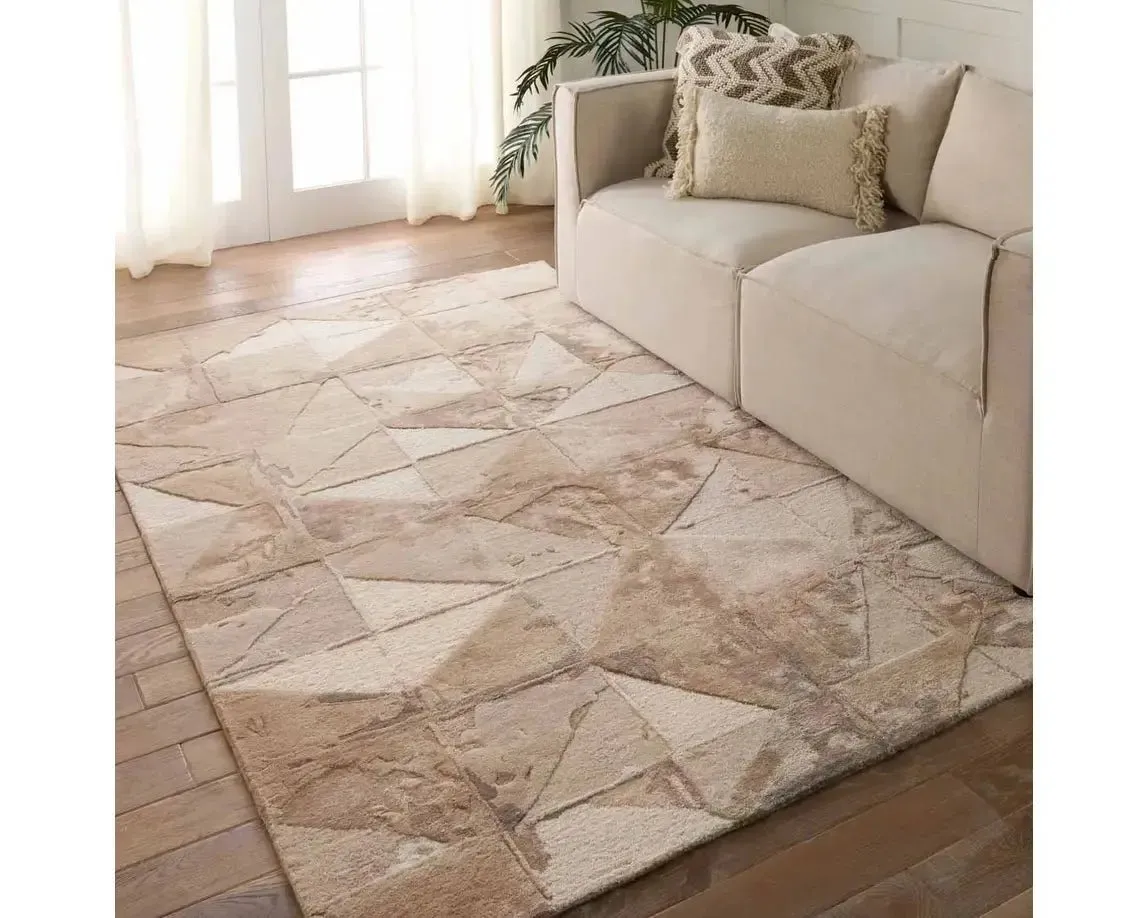 Fragment FRG06 Taupe/Cream Rug