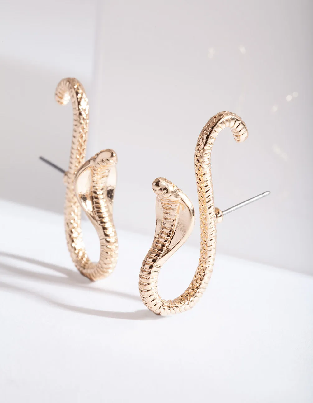 Gold Cobra Conch Earring