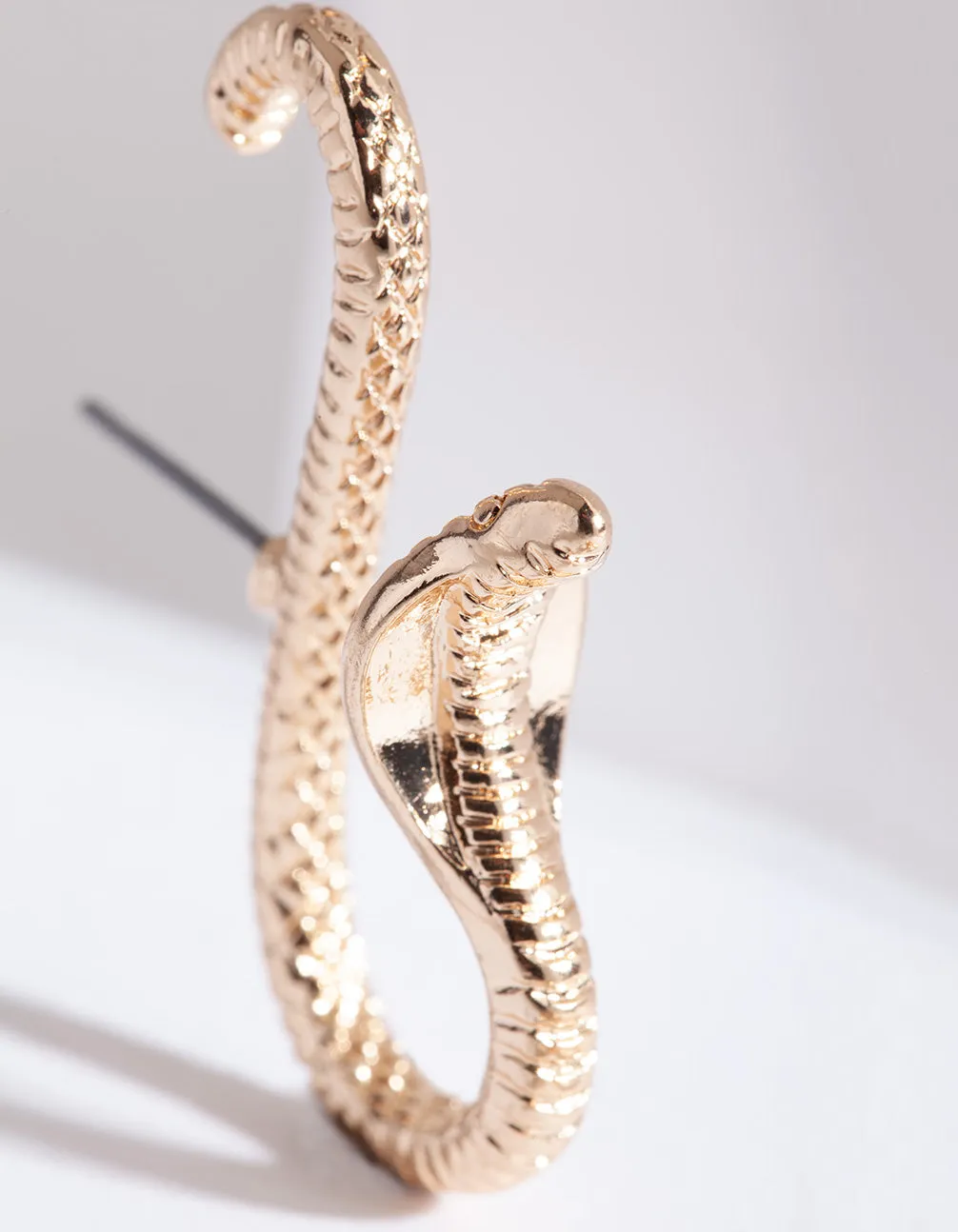 Gold Cobra Conch Earring