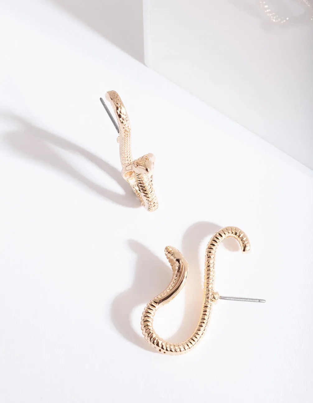 Gold Cobra Conch Earring