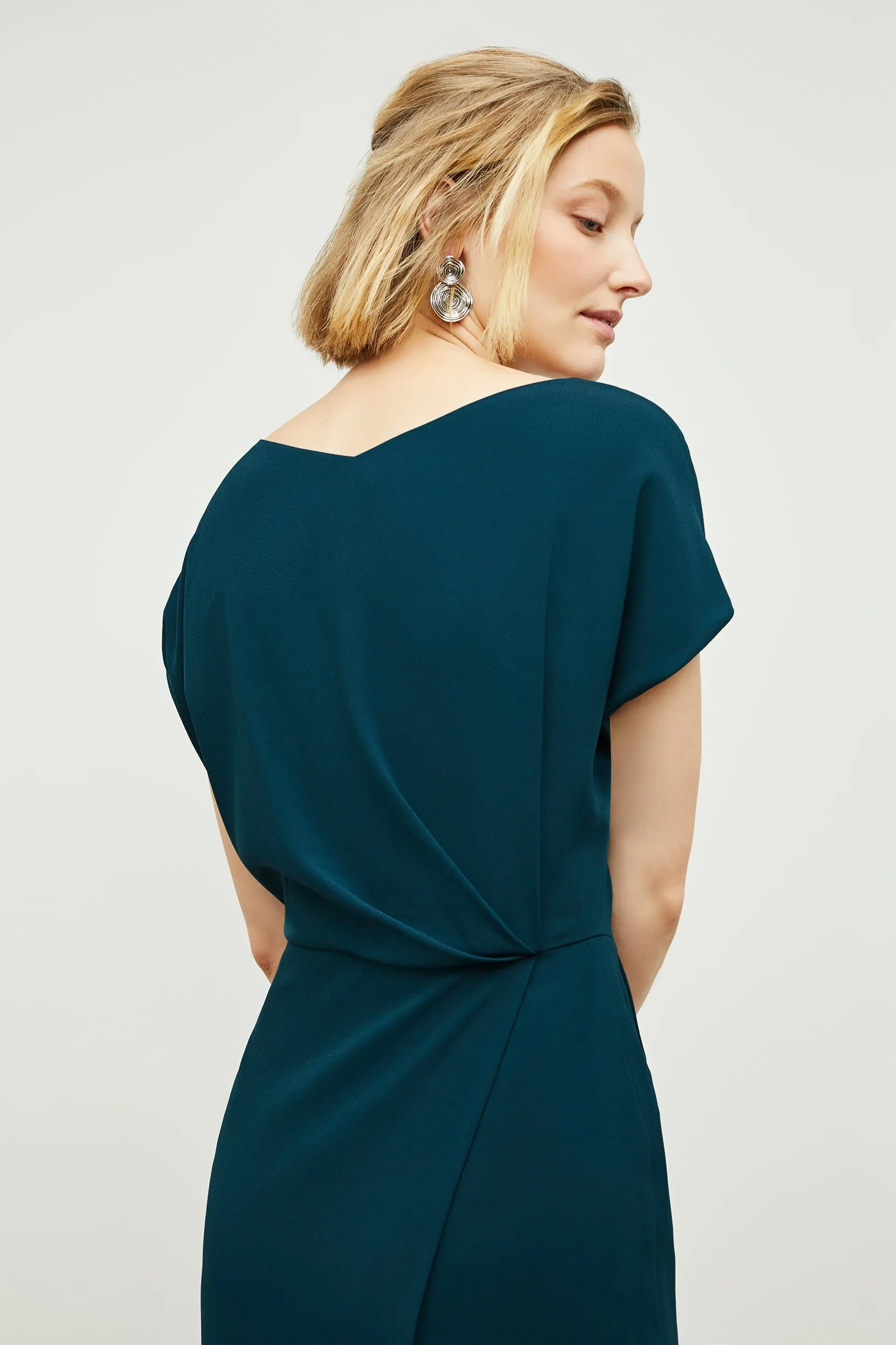 Jillian Dress - Medium Crepe :: Rainforest