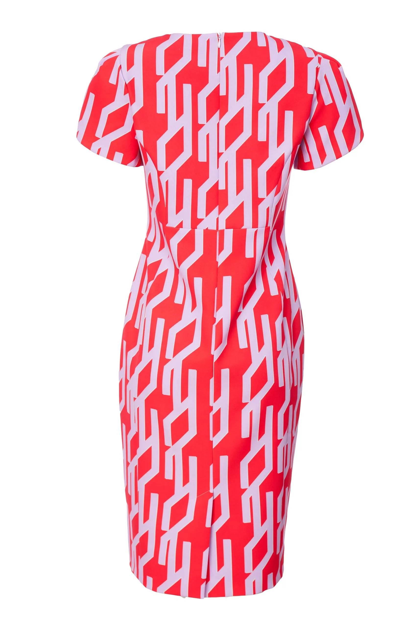 Kate Cooper Print Knee length dress with sleeve detail Kcs24137