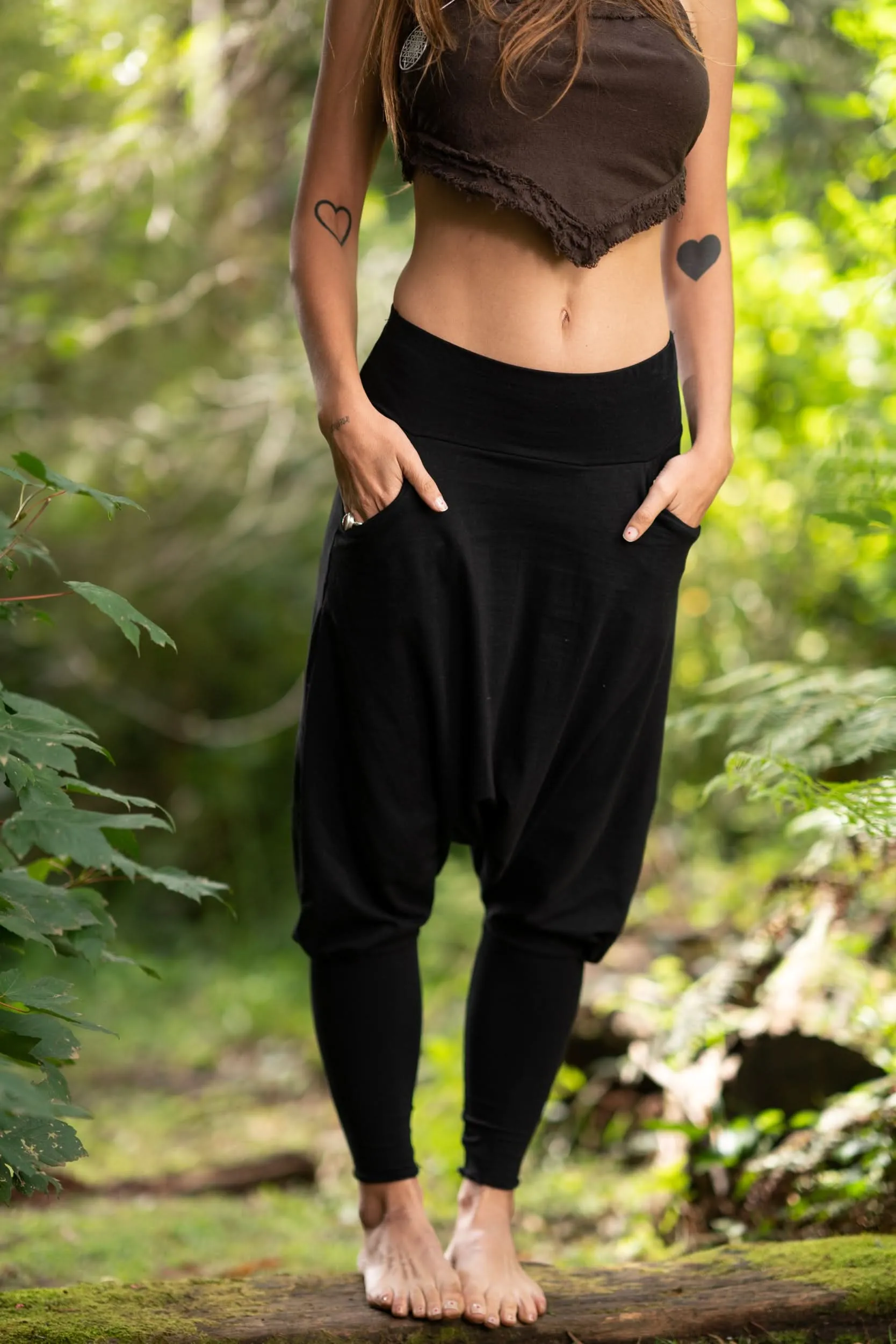 Lee Harem Yoga Pants - Black