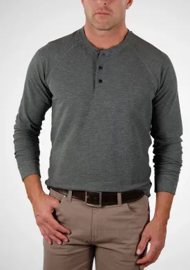 Lightweight Stretch Waffle Henley