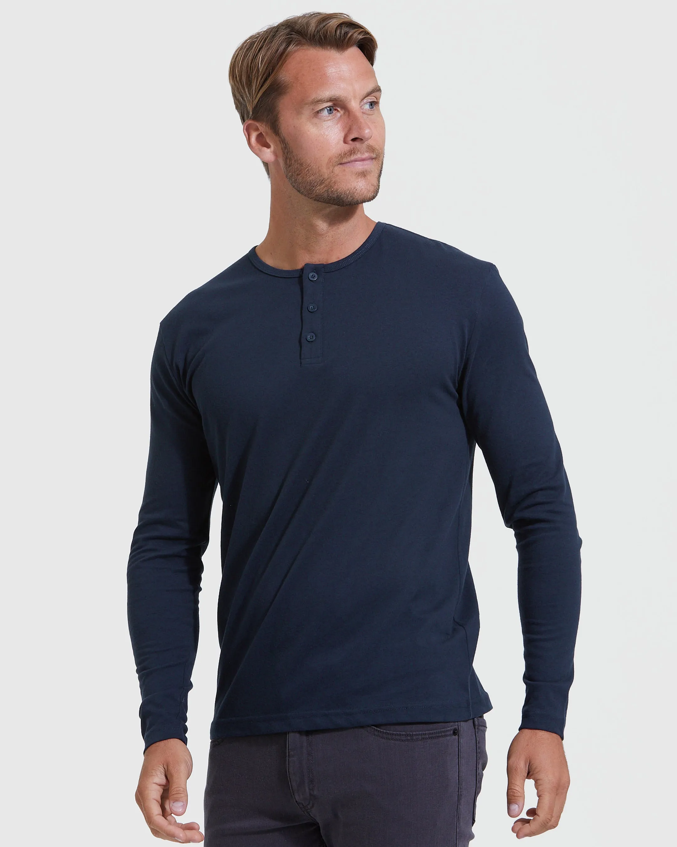 Long Sleeve Henley Color 6-Pack