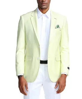 Mint Green Slim Fit 2 Button Blazer