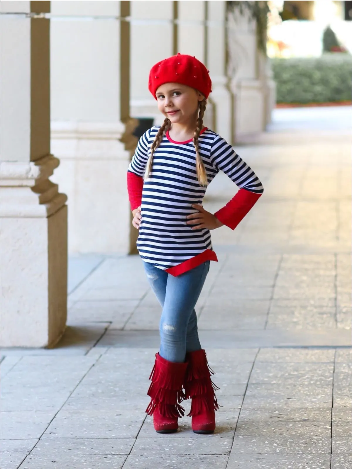 Mommy And Me Stripes On Deck Tunic