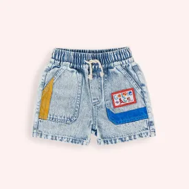 Noah Colour Pop Cargo Denim Shorts