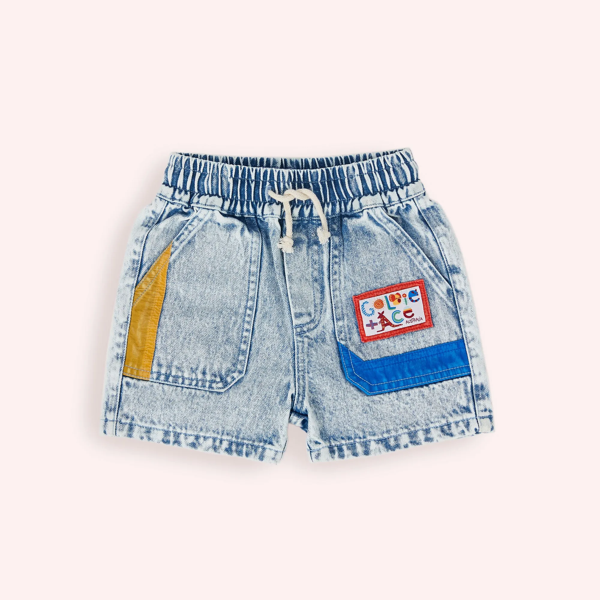 Noah Colour Pop Cargo Denim Shorts