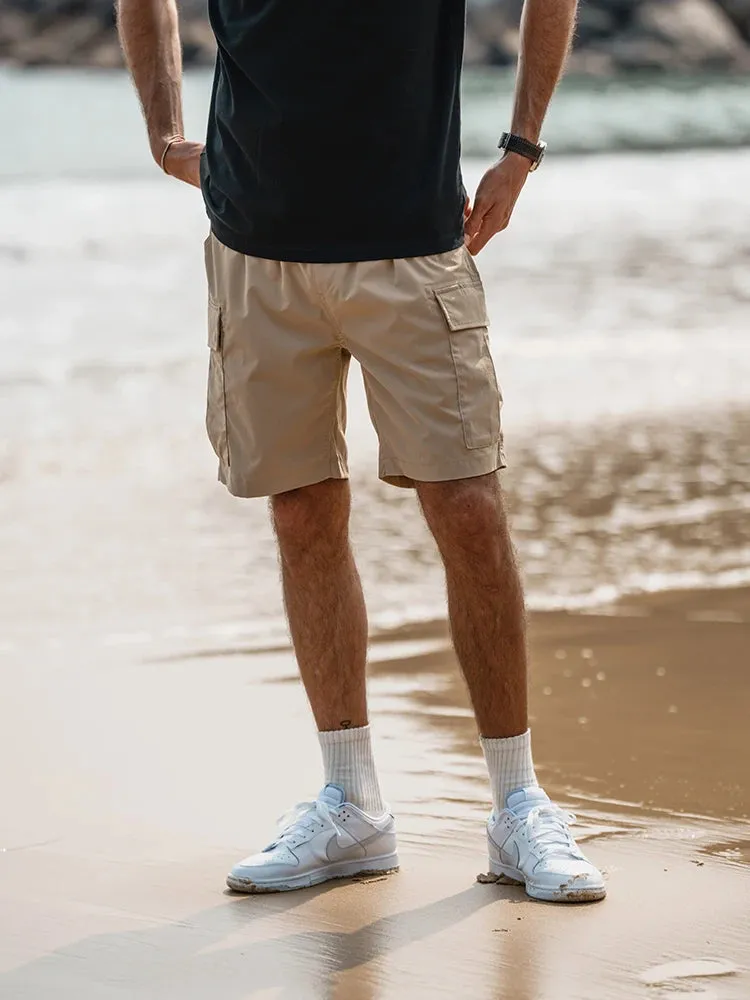 Oversize Lightweight Quick Dry Cargo Drawstring Shorts for Men