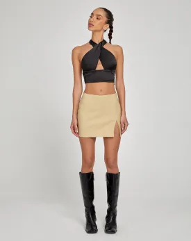 Pelma Mini Skirt in Tailoring Ecru